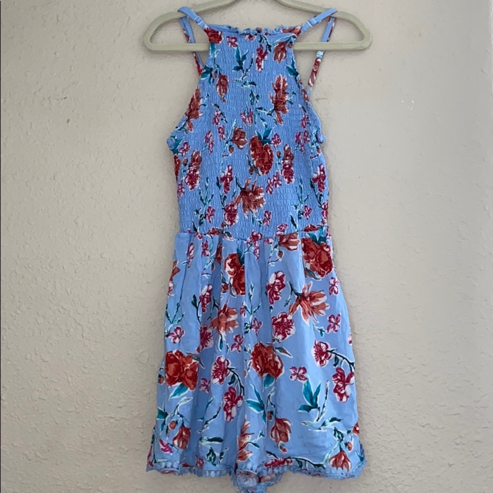 blue romper